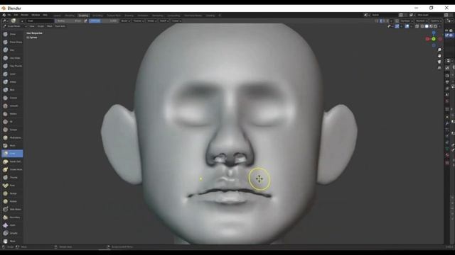 Sculpting A Stylized Character Female Head In Blender | Head Timelapse смотреть онлайн