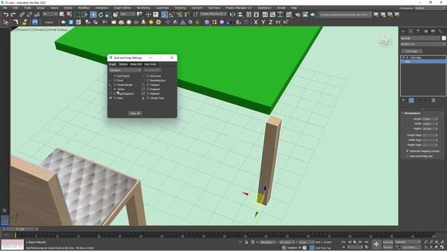 Chair and Table easy way Symmetry 3Ds Max 02 كيف تصنع كراسي وطاولة ثري دي ماكس