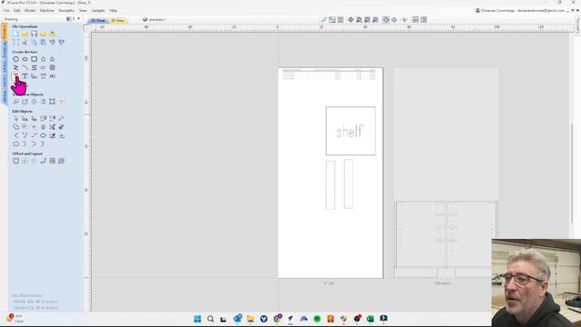 Designing lower  kitchen cabinet part 2 using only V carve pro