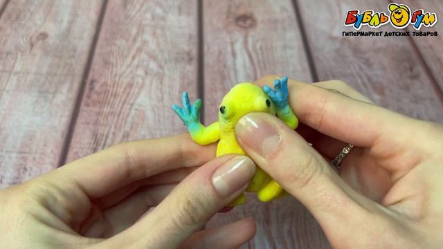 Фигурка тянущаяся Лягушка меняет цвет смотреть онлайн