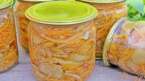 Жареные баклажаны с морковью, луком и чесноком на зиму