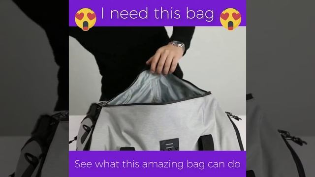 OZUKO Multifunction Large Capacity Travel Bag Waterproof Duffle Bag for Trip. смотреть онлайн