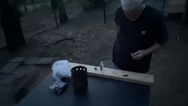 Finishing The Fire Tables Metal Top.