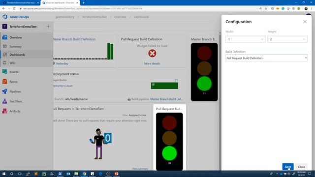 Creating Dashboard in Azure DevOps смотреть онлайн