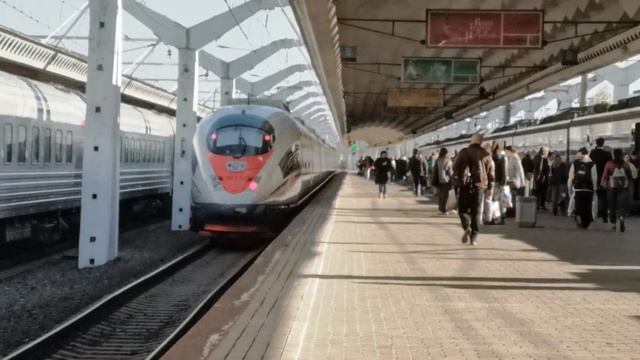 Отправление поезд 775А сапсан. Санкт-Петербурга - Москва @METR0TRANSP смотреть онлайн