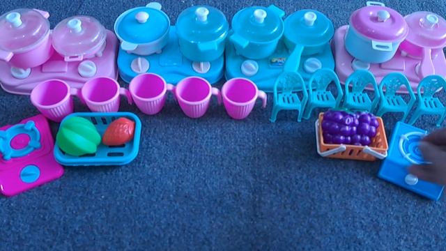 6 minutes Satisfying with unboxing hello kitty frozen barbie pink kitchen Kit llASMR Satisfying toy