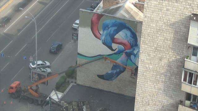 Мурал ФЛАМИНГО в Киеве смотреть онлайн