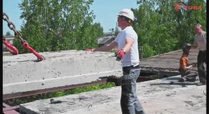 TURA - Туринский ЦБЗ монтаж плит перекрытия цеха ДВП, расширение склада готовой продукции июнь 2023