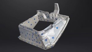 сканирование корпуса фары 3d сканером shining einStar