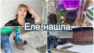 Еле нашла дрожжи. Готовлюсь к Пасхе. Привезли щебень.
