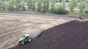 ПАХОТА ПШЕНИЦЫ В ДВА ТРАКТОРА John Deere!