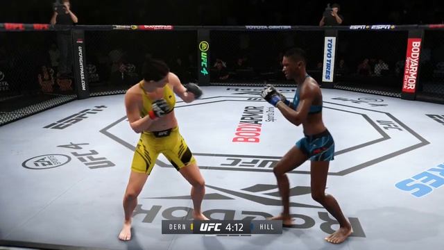 Mackenzie Dern vs Angela Hill Full Fight - UFC 4 Simulation