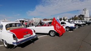 Самара.Ретро-автомобили на площади Куйбышева в День Города|Самаре 435 лет-YOUTUBE