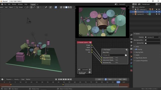 Camera Batch Rendering (Queue Rendering) in Blender