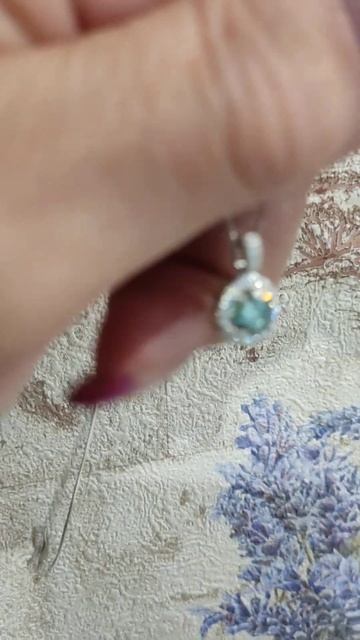 Кулон с бриллиантом муассанитом 1 карат смотреть онлайн