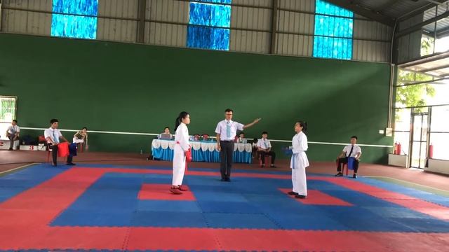 Kumite 44kg Nữ- AKA.TÂN HIỆP-AO.BẾN CÁT .- Giải Karate H.Phú Giáo Năm 2020