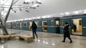 Прибытие поезда на станцию Тропарево