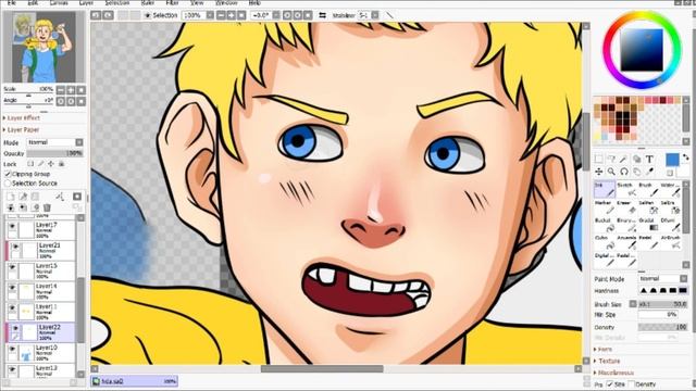 Speed Paint | Paint tool Sai 2 | Finn & Jake смотреть онлайн