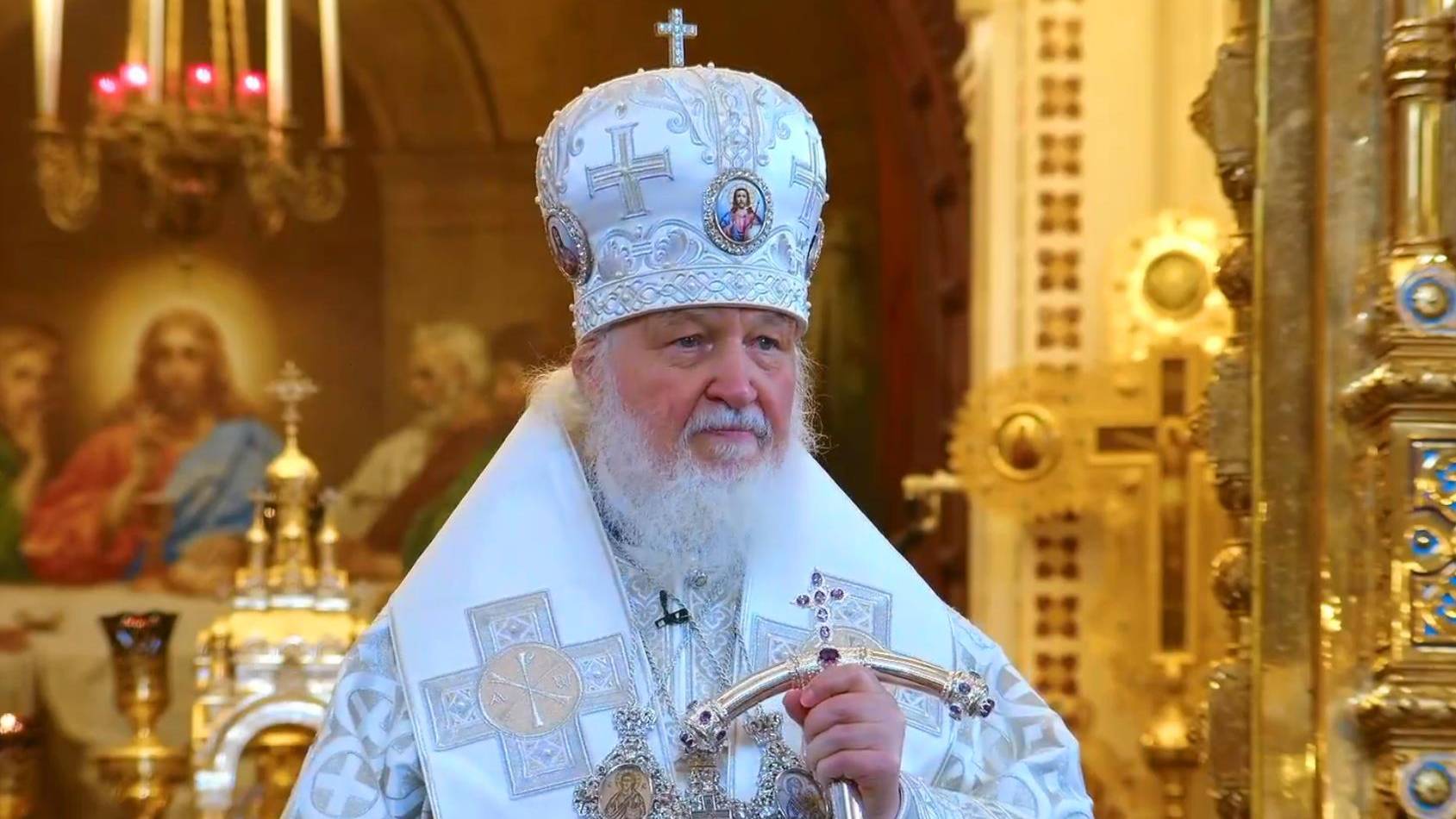 Москва. 19.04.2025г. Богослужение в Храме Христа Спасителя.
