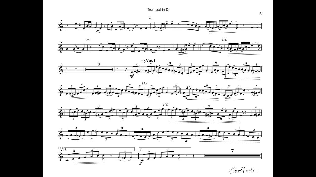 Arban, Jean - Baptiste - Fantaisie and Variations  from Beatrice di Tenda - Matilda Lloyd trumpet D
