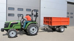 Чери 244 и двухтонный самосвальный прицеп с выгрузкой на три стороны