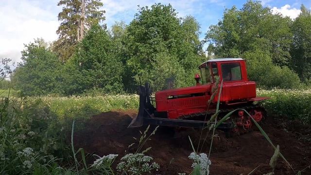 ДТ-75. Выезд после долгой стоянки. Старые болячки. смотреть онлайн
