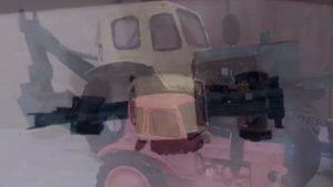 трактор юмз 6 из бумаги, закончен