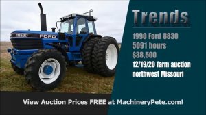 Machinery Pete TV Show: 2005 John Deere 8420 with 3750 Hours Sells on Illinois Farm Auction