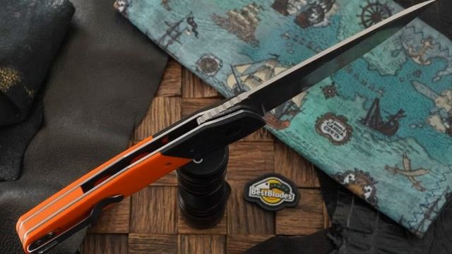 Складной нож Kizer Knives In-Yan сталь N690, черно-оранжевая G-10 смотреть онлайн