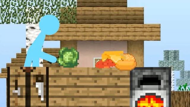 Анимация в АТ2 с приготовлением бургера и картошки фри смотреть онлайн