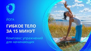 Гибкое тело за 15 мин. Йога для начинающих.