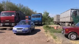 КАМАЗ ЗЕРНОВОЗ. Первый выезд после ремонта! Дима занялся таки прицепом!!!