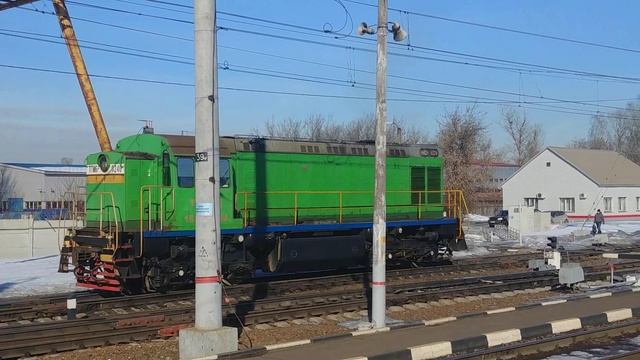 Тепловоз ТГМ6Д-0240 на манёврах по станции Люберцы-2 смотреть онлайн