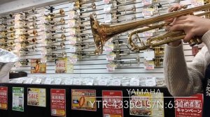 《YAMAHA YTR-4335G s/n:631***》吹いてみました♪