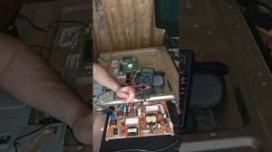 электронные замеры на блоке питания телевизора самсунг