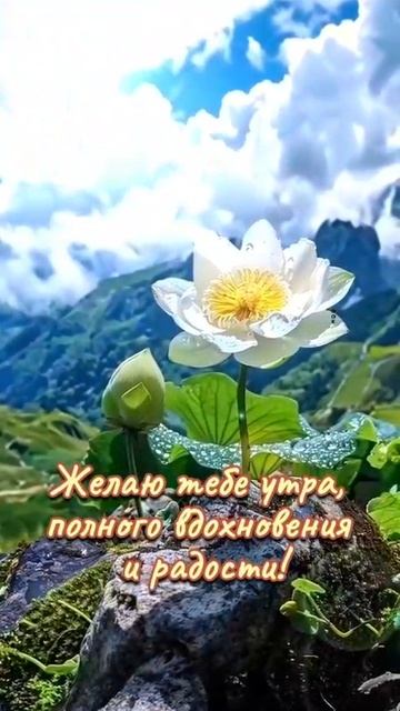 ЖЕЛАЮ ТЕБЕ УТРА ПОЛНОГО ВДОХНОВЕНИЯ И РАДОСТИ !