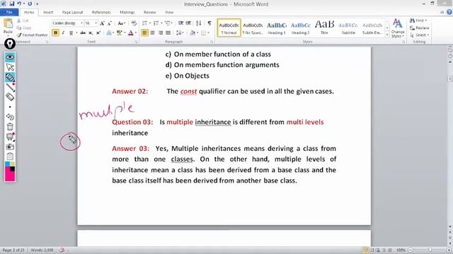 Best Interview Question Answers To Crack C/C++ Interview in Any Company Like TCS , INFOSYS