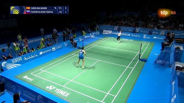 Badminton - Final Copa Europoa 2018 CAROLINA MARIN vs EVGENIYA KOSETSKAYA смотреть онлайн