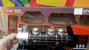 Железная дорога Паровоз свет, звук, дым