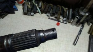 Восстановление резьбы на гранате привода.