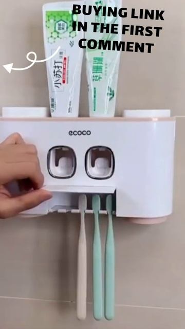 #short Ecoco Automatic Toothpaste Squeezer Wall Mounted Toothpaste Dispenser Punch-free смотреть онлайн