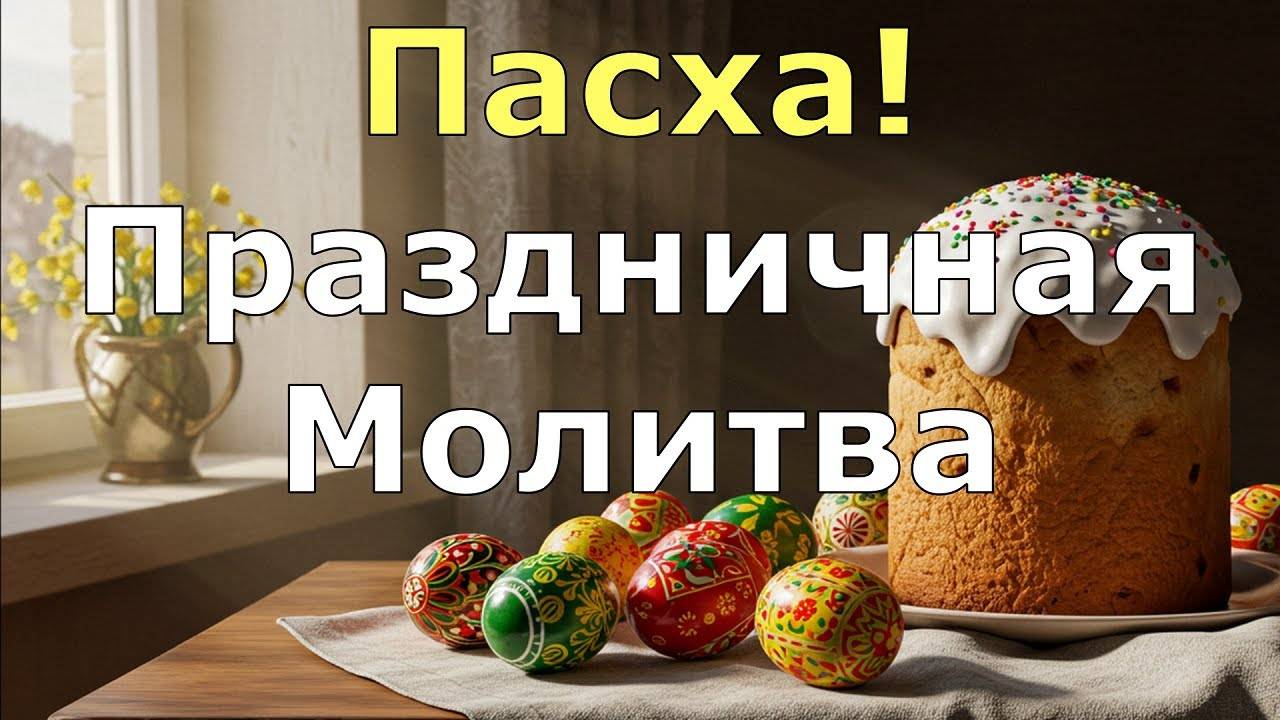 ПАСХА Праздничная МОЛИТВА в Пасху. СЛУШАТЬ!