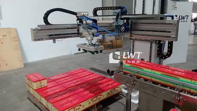 Automatic Carton Palletizing Equipment Single Column Palletizer
