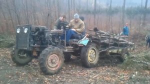 Самодельный трактор на бездорожье