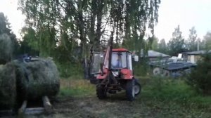 Самодельный погрузчик для МТЗ -320 справился с задачей