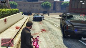 GTA 5 FIVE STAR COP BATTLE - Michael's Rampage at Rockford Hills Police Chase Escape (Funny Moments