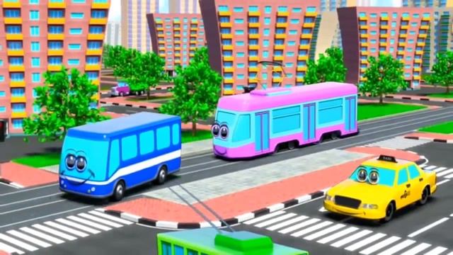 Мультики про трактор для детей Машинки Учим цвета