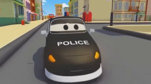 Эвакуатор Том и его друзья, полицейская машина, трактор, бульдозер и пожарная машина