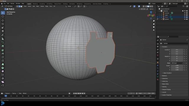Blender: Cut Objects With Projected Meshes | Great Tool