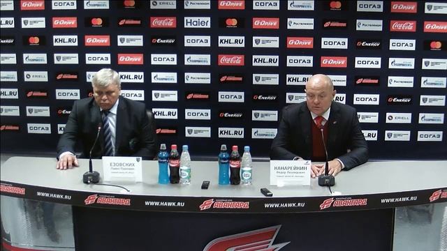 Авангард - Югра 1:0. Послематчевая пресс-конференция